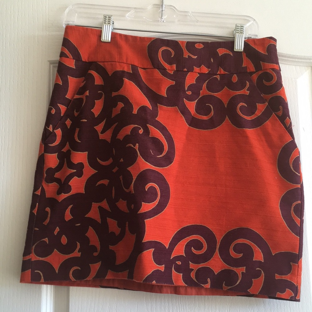 Merona purple and orange skirt. Size 6.